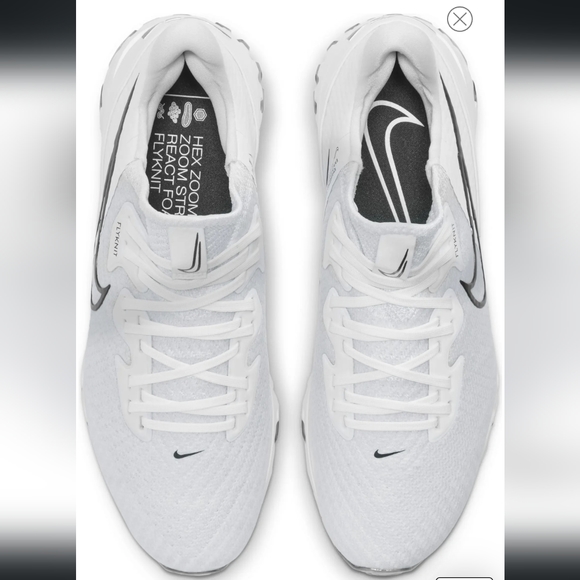 Air Zoom Infinity Tour 'White Black' Golf Shoe - Picture 2 of 6